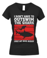 Funny Scuba Diving Design For Men Women Shark Diving Buddy