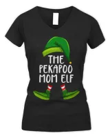 Peekapoo Mom Dog Elf Funny Christmas Pajama X mas Women