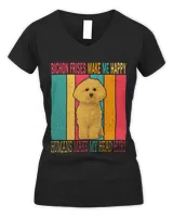 Vintage Retro Bichon Frises Make Happy Humans Make Head Hurt