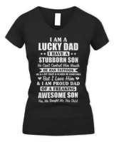Father Grandpa I Am A Lucky Dad Fathers Day From Stubborn Son25 Family Dad