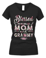 Mother Grandma Womens Blessed To Be Called Mom And Grammy Mothers D 516 Mom Grandmother