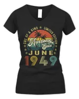 Awesome Since June 1949 Vintage 73rd Birthday For Men Women