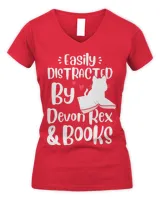 Easily Distracted By Devon Rex And Books Funny Kitten Book