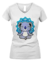 Zen Buddhism Meditation Koala Lover Women Yoga T-Shirt