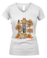 Cute Chihuahua Dogs And Pumpkins Funny For Halloween  T-Shirt