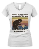 Black Cat Kitty I Hate Morning And People Kitten Cat