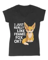 I Just Really Like Fennec Fox Foxes Lover T-Shirt