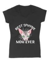 Best Sphynx Mom Ever Hairless Cat Love Sphynx Cats T-Shirt