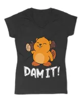 Beaver Shirt Dam It Kids Funny Beaver