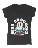 Funny Ghost Reading Books Teacher Halloween Librarian Boooks