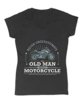 Motocross Biker Never Underestimate An Old Man With A Motorcycle Funny Quote 424