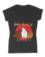 My Girls Chicken Coop Poultry Animal Funny Chickens