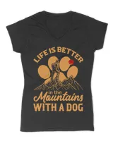 Life Is Better In The Mountain With A Dog Men T-shirt