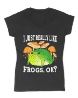 I Just Really Like Frogs, Ok Cute Frog Lover T-Shirt