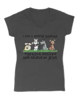 I am a simple woman I love Dogs and Believe in Jesus