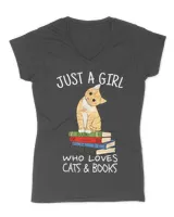 Just A Girl Who Loves Books And Cats QTCATB191222A12