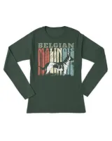 Vintage Belgian Malinois T Sweatshirt, Dog Lovers Sweatshirt Sweatshirt