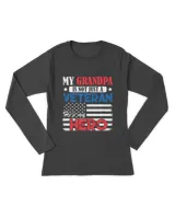 RD My Grandpa Is Not Just Veteran He Is My Hero Military Shirt