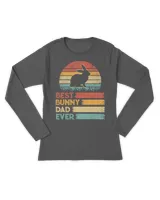 Retro Vintage Best Bunny Dad Ever Shirts Animals Lover T-Shirt
