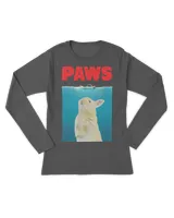 Paws Bunny T-Shirt Funny Parody  Rabbit Lover Gifts