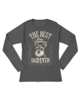 Mens Best Mini Schnauzer Dad Ever Miniature Schnauzer Dog Gifts Premium T-Shirt