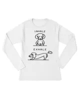 Inhale Exhale Dachshund Funny Yoga Dachshund T-Shirt