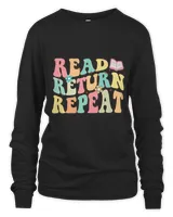 Groovy Read Return Repeat Librarian Funny Library Book