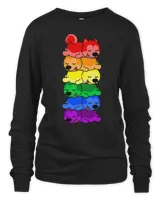 LGBT Pride Cute Rainbow Siberian Husky Gay Pride LGBT Puppy Lover 275
