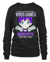 Anime Videogames or Chicken Pot Pie Gamer Funny Gaming Humor