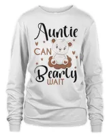 Auntie Can Bearly Wait Baby Shower Bear Design Pregnancy