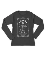 Moon Tarot Card Skeleton Queen Vintage Gothic Halloween