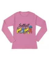 Softball Mama Mom Mothers Day Sports Mom Cheetah Print