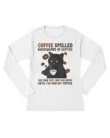 Coffee Spelled Backwards Is Eeffoc Cats Drink Coffee T-Shirt