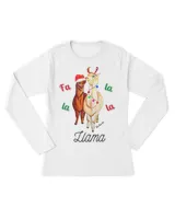 Fa la llama Merry Christmas cute Xmas holiday santa