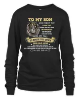Gift To My Son From Dad, Lion To My Son From Dad, Never Forget That I Love You T-Shirt