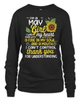 I'm A May Sunflower Girl Queen Born On May T-Shirt