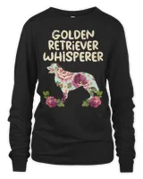 Golden Retriever Goldie Dog Floral Golden Retriever Whisperer Dog Lover Girls Women 232 Retrievers