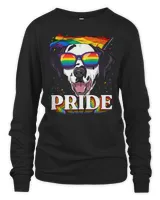 Dalmatian Funny Dog LGBT Dalmatian Gay Pride LGBTQ Rainbow Flag Sunglasses 12 Dalmatian Lover