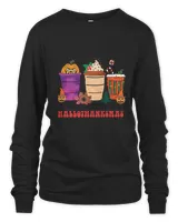 Happy Halloween shirt, Happy Hallothanksmas shirt, Christmas Coffee, Halloween Coffee, Fall Coffee (58)