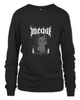 Meow Cat Cute Kitten Pentagram Death Metal Gothic Cat Lover434
