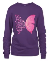 Breast Cancer Wife Mom Survivor Pink Butterfly Breast Cancer Awareness 315 Warrior
