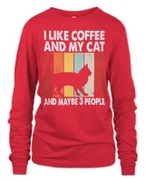 Cat I Like Coffee and My Cat Maybe 3 People Vintage Burmese Cat5 Black Cat