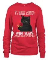 Cat Kitty My Spirit Animal Slaps Anything People Black Cat