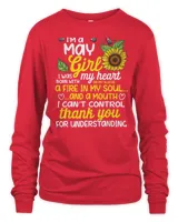 I'm A May Sunflower Girl Queen Born On May T-Shirt