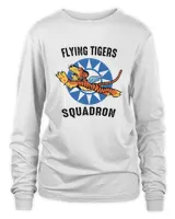 Vintage Style Design Featuring US Army Air Corps Flying Tigers Squadron Design T-Shirt