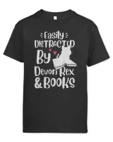 Easily Distracted By Devon Rex And Books Funny Kitten Book