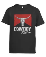 Cowboy Killers Bull Skull Howdy Punchy Western Country Music