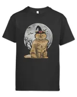 Scary Selkirk Rex Cat Witch Hat Halloween