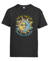 Live By the Sun Dream By the Moon Yoga Boho Hippie Astrology