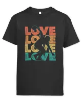 Retro Bowling Love Word Theme Graphic Design Bowler